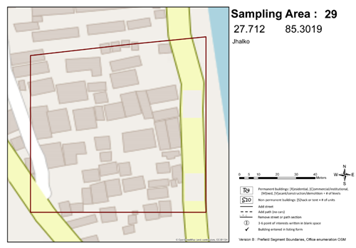 Sampling area